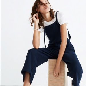 Texture & Thread Tie-Strap Overalls